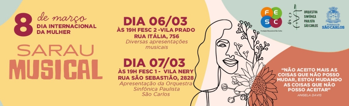 Sarau Musical em Comemoração ao Dia Internacional da Mulher na FESC