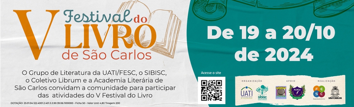 FESC REALIZA O V FESTIVAL DO LIVRO DE SÃO CARLOS